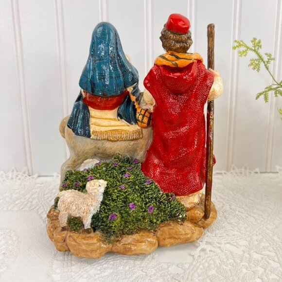Fitz And Floyd Nativity Figurine Holiday Musical "The Journey" Tune O Holy Night - Picture 9 of 14